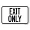 Signmission Exit Only Heavy-Gauge Aluminum Sign, 12" H, 18" L, A-1218-24034 A-1218-24034 - alternate 1
